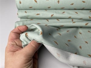 Bomuldsjersey - blid mint med fin lille kvist, gots